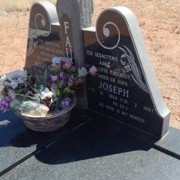FAUL Joseph 1904-1987 &amp; Maria J. 1913-2004