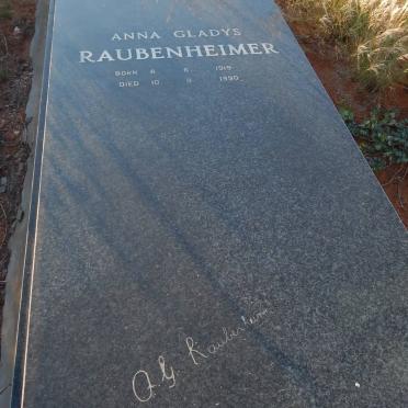 RAUBENHEIMER Anna Gladys 1919-1990