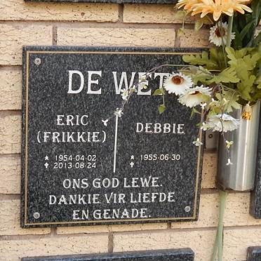 WET Eric, de 1954-2013 &amp; Debbie 1955-
