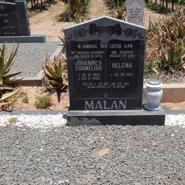 MALAN Johannes Cornelius 1920-1990 &amp; Helena 1927-