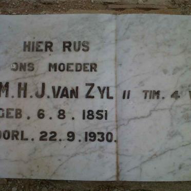 ZYL M.H.J., van 1851-1930
