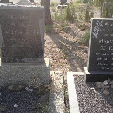 KLERK Jacob, de -1956 :: DE KLERK Maria J.E. nee VAN NIEKERK 1892-1934