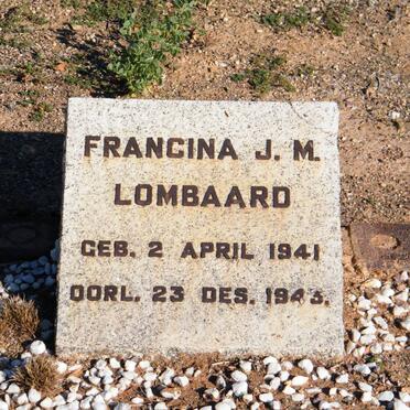 LOMBAARD Francina J.M. 1941-1943