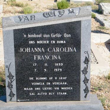 WYK Johanna Carolina Francina, van 1899-1979