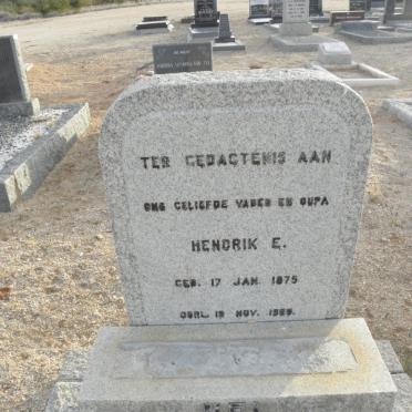 NEL Hendrik E. 1875-1955