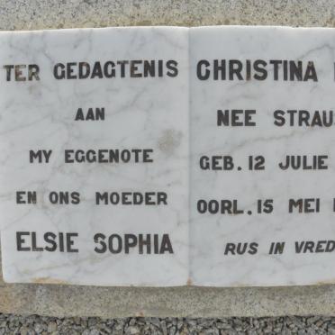 NEL Elsie Sophia Christina nee STRAUSS 1875-1942