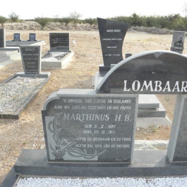 LOMBAARD Marthinus H.B. 1927-1971