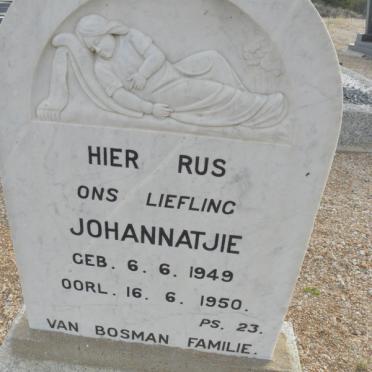 BOSMAN Johannatjie 1949-1950