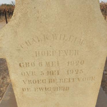 HOEPFNER Schalk Willim 1920-1925