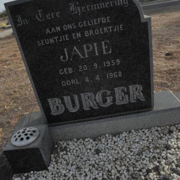BURGER Japie 1959-1968