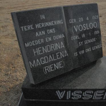 VISSER Hendrina Magdalena nee VOSLOO 1929-1991
