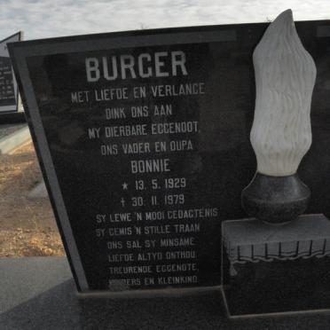 BURGER Bonnie 1929-1979
