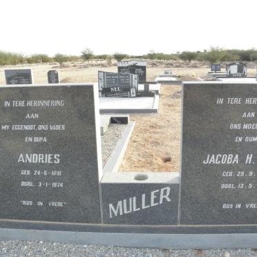 MULLER Andries 1891-1974 &amp; Jacoba H. 1913-1977