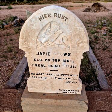 GOUWS Japie 1906-1921