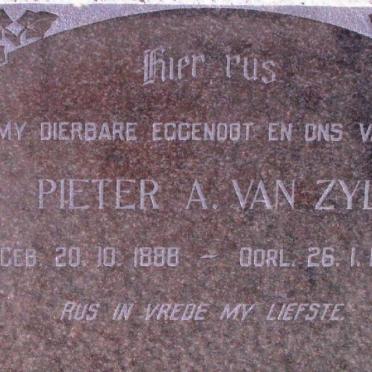 ZYL Pieter A., van 1888-1965