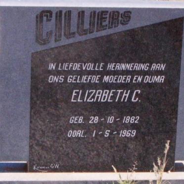 CILLIERS Elizabeth C. 1882-1969