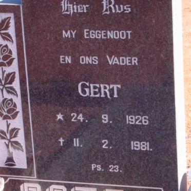BOTES Gert 1926-1981