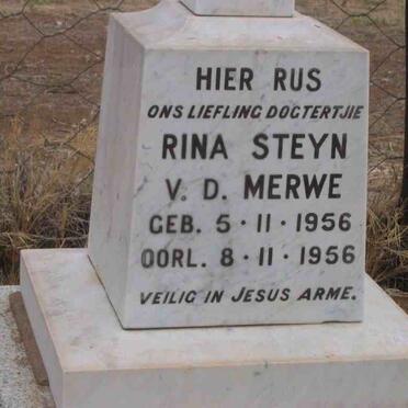 MERWE Rina Steyn, v.d. 1956-1956