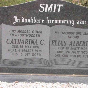 SMIT Elias Albertus 1898-1970 &amp; Catharina G. 1891-1979