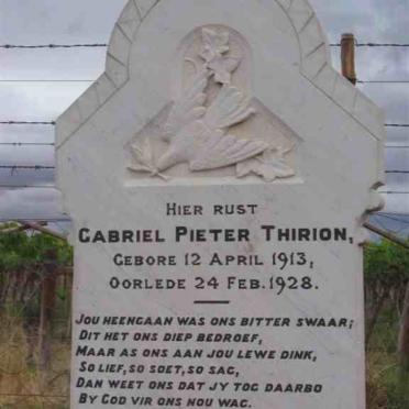 THIRION Gabriel Pieter 1913-1928