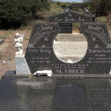 SLABBER Peter George 1913-1986 &amp; Hendrina Jacoba HOUGH 1919-2003