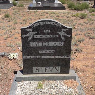 STEYN Esther A.S. nee ERASMUS 1900-1971