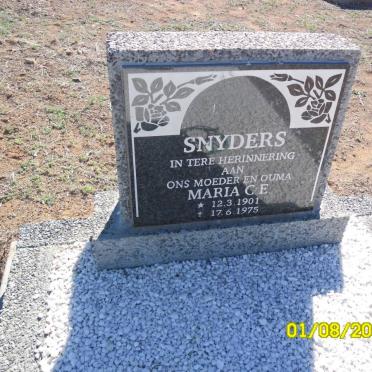 SNYDERS Maria C.E. 1901-1975