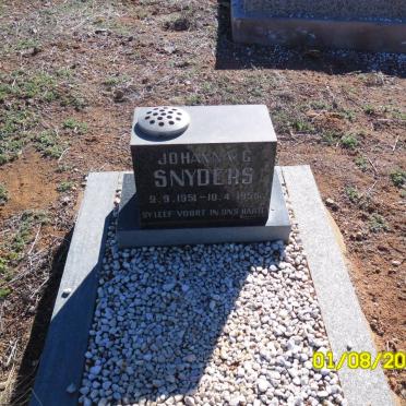 SNYDERS Johanna G. 1951-1956