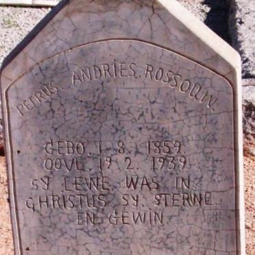 ROSSOUW Petrus Andries 1859-1939