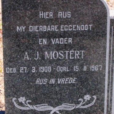 MOSTERT A.J. 1908-1981