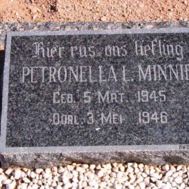 MINNIE Petronella L. 1945-1946