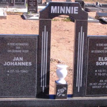 MINNIE Jan Johannes 1940- &amp; Elsie Sophia 1948-2002