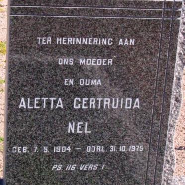 NEL Aletta Gertruida 1904-1975