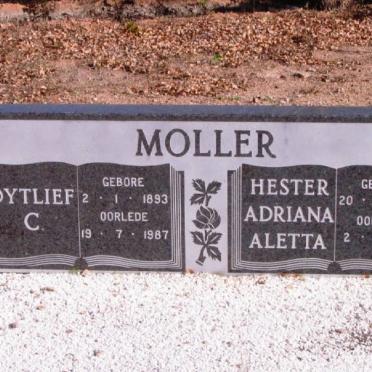 MOLLER Dytlief C, 1893-1987 &amp; Hester Adriana Aletta 1900-1984