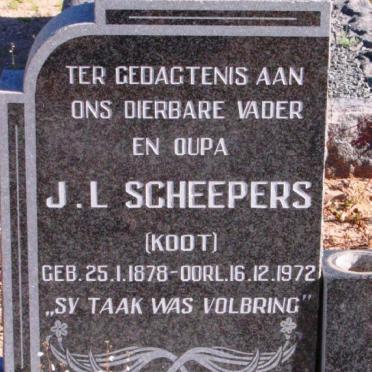 SCHEEPERS J.L. 1878-1972