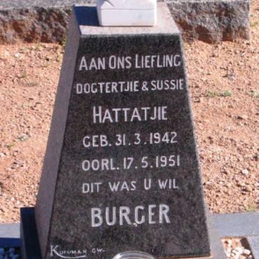 BURGER Hattatjie 1942-1951