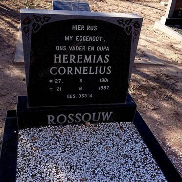 ROSSOUW Heremias Cornelius 1901-1987