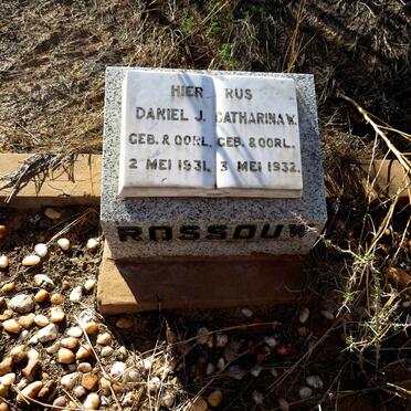 ROSSOUW Daniel J. 1931-1931 :: ROSSOUW Catharina W. 1932-1932
