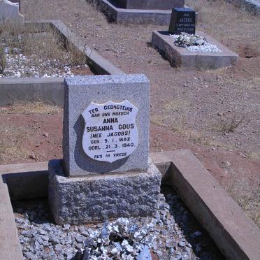 GOUS Anna Susanna nee JACOBS 1882-1940
