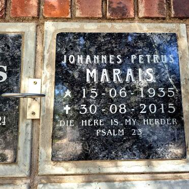 MARAIS Johannes Petrus 1935-2015