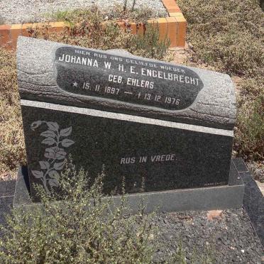 ENGELBRECHT Johanna W.H. nee EHLERS 1897-1976