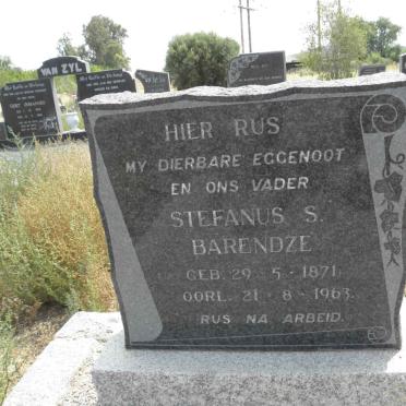 BARENDZE Stefanus S. 1871-1963