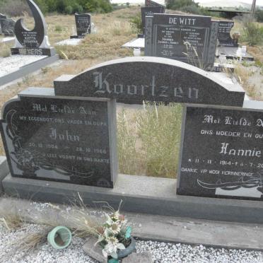 KOORTZEN John 1904-1966 &amp; Hannie 1914-2002