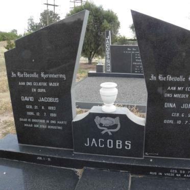 JACOBS David Jacobus 1893-1981 &amp; Dina Johanna 1892-1976