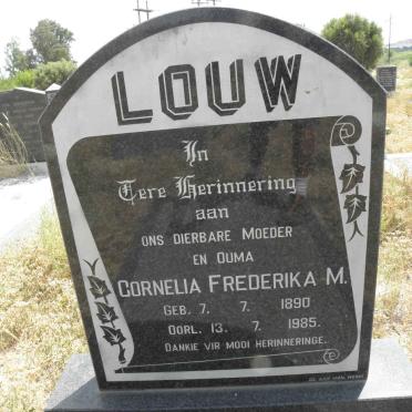 LOUW Cornelia Frederika M. 1890-1985