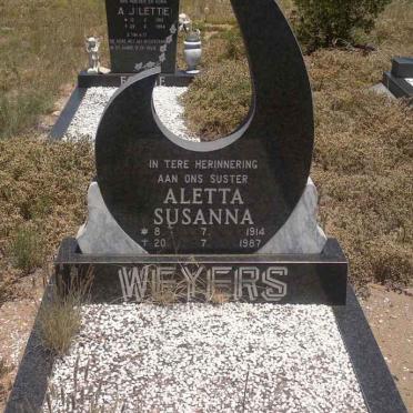 WEYERS Aletta Susanna 1914-1987
