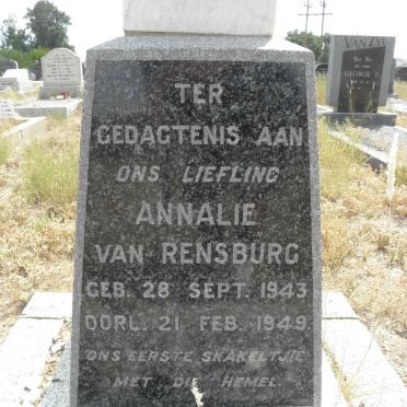 RENSBURG Annalie, van 1943-1949