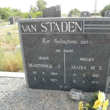 STADEN Marthinus J., van 1884-1957 &amp; Maria M.S. 1890-1970