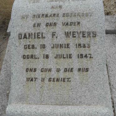WEYERS Daniel F. 1883-1942