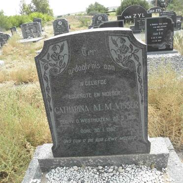 VISSER Catharina M.M. nee V. D. WESTHUIZEN 1901-1962